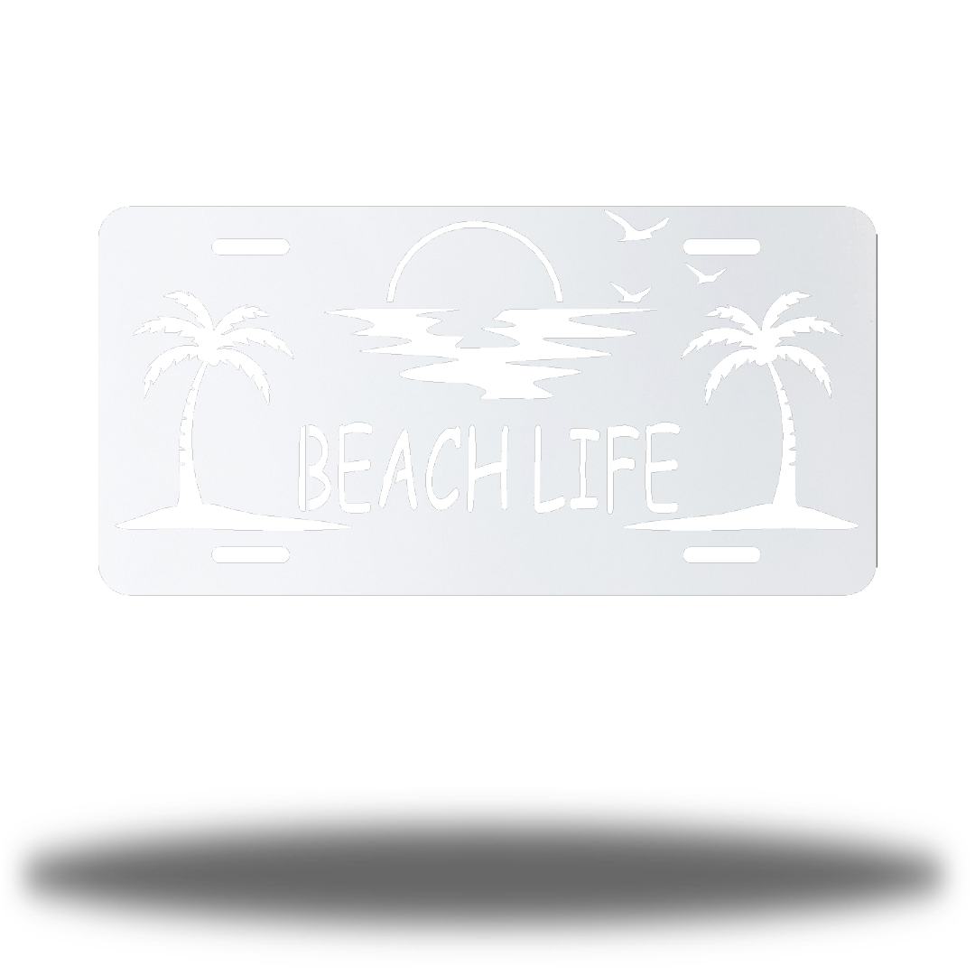 Riverside Designs-Beach Life Car Tag-Metal Wall Art Décor