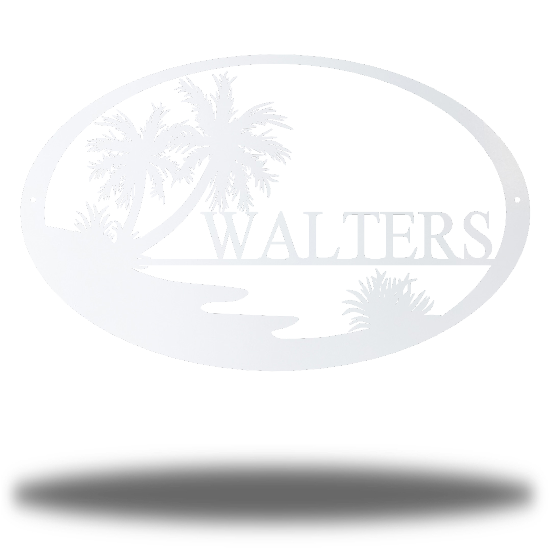 Riverside Designs-Beach Monogram-Metal Wall Art Décor