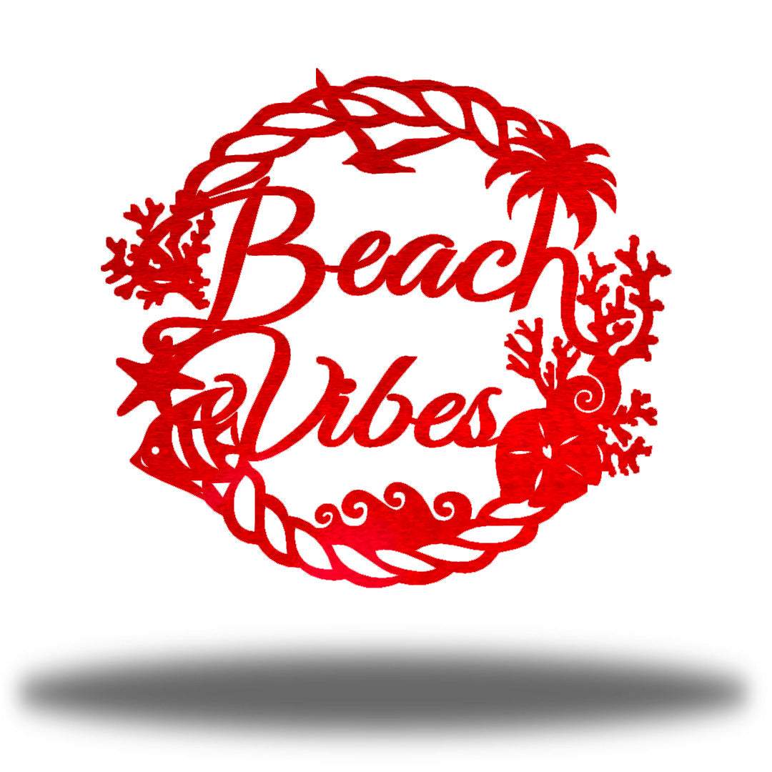 Riverside Designs-Beach Vibes Wreath-Metal Wall Art Décor