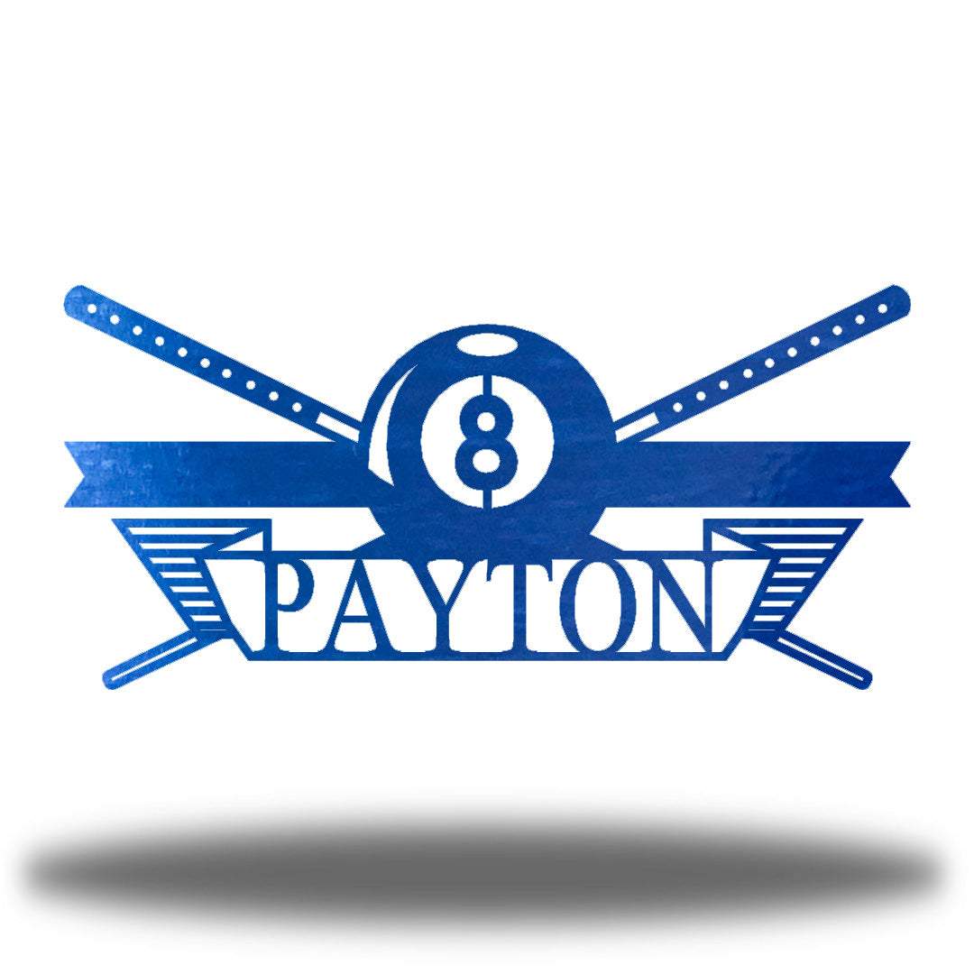 Riverside Designs-Billiards Monogram-Metal Wall Art Décor