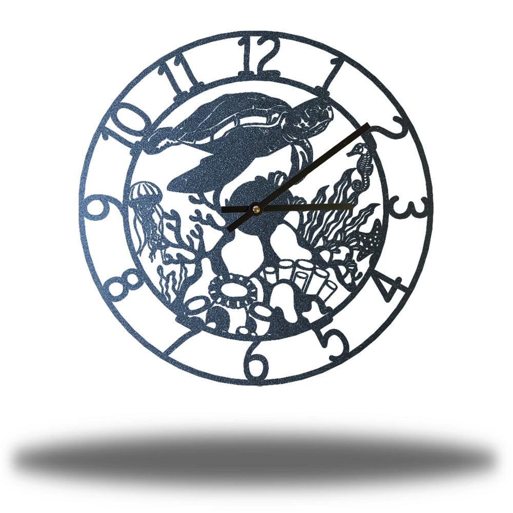 Riverside Designs-Coral Reef Clock-Metal Wall Art Décor