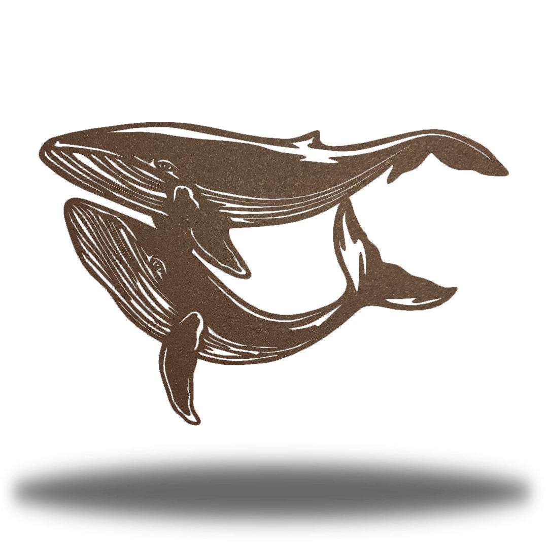 Riverside Designs-Blue Whales-Metal Wall Art Décor