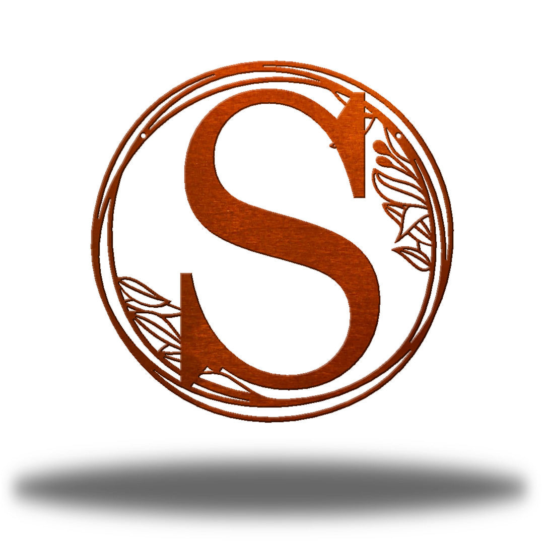 Botanical Initial Monogram