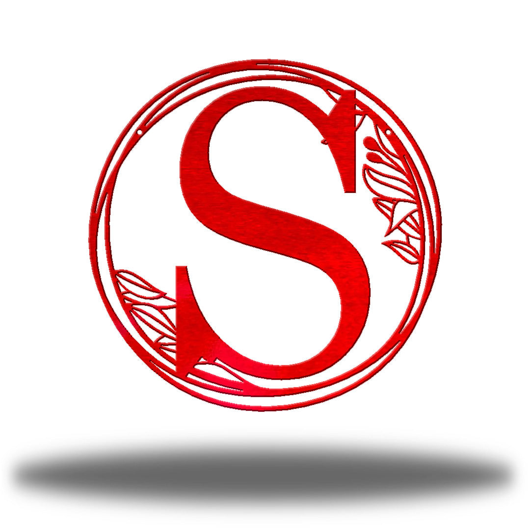Botanical Initial Monogram