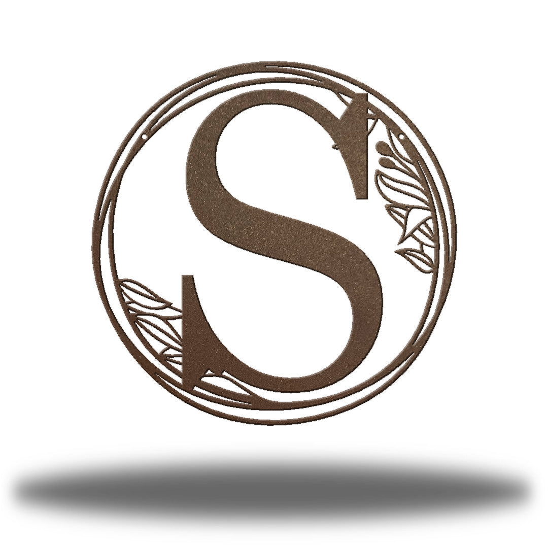 Botanical Initial Monogram