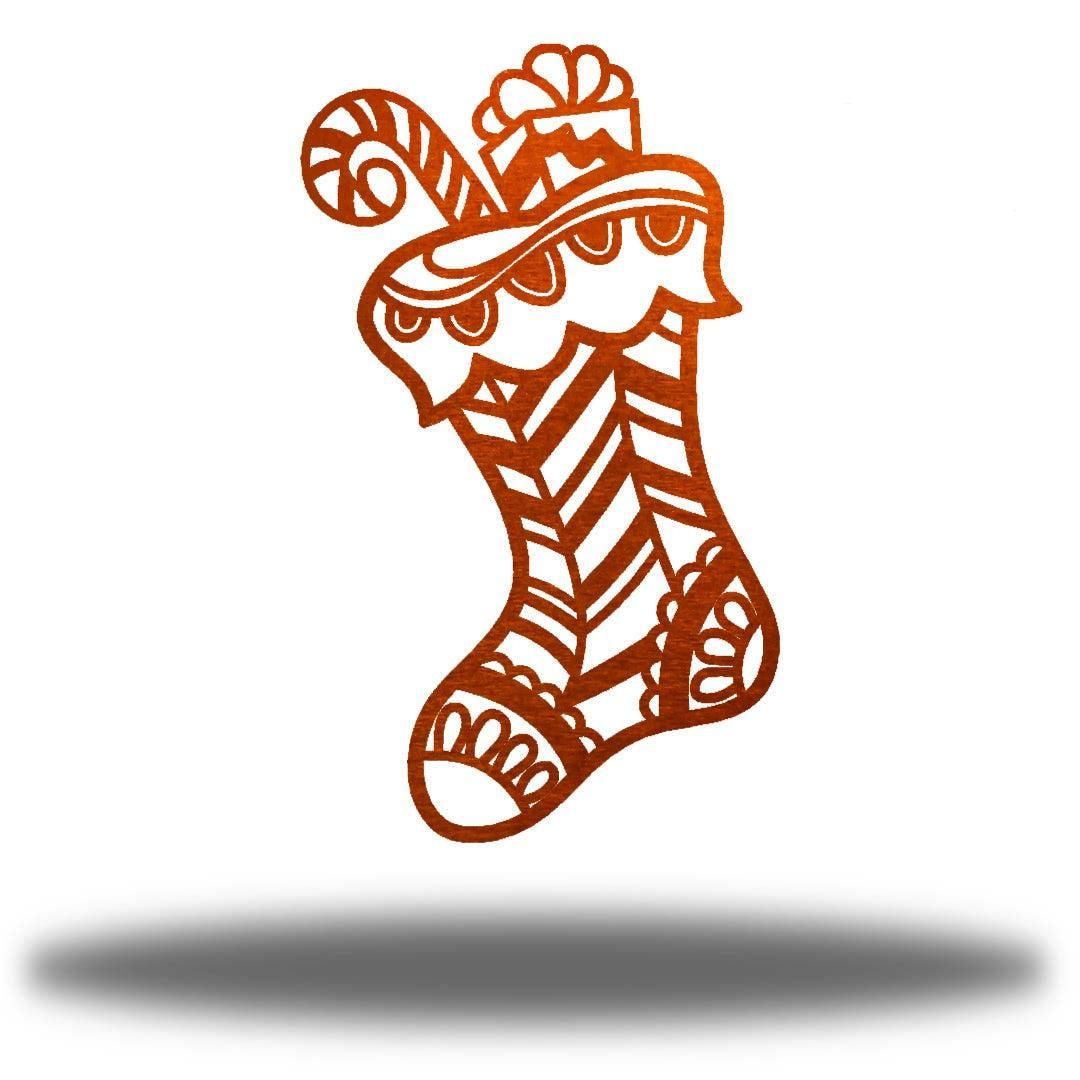 Riverside Designs-Christmas Stocking-Metal Wall Art Décor