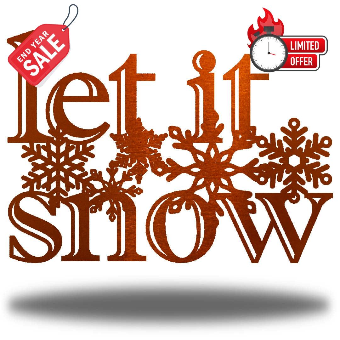 Riverside Designs-Let It Snow-Metal Wall Art Décor