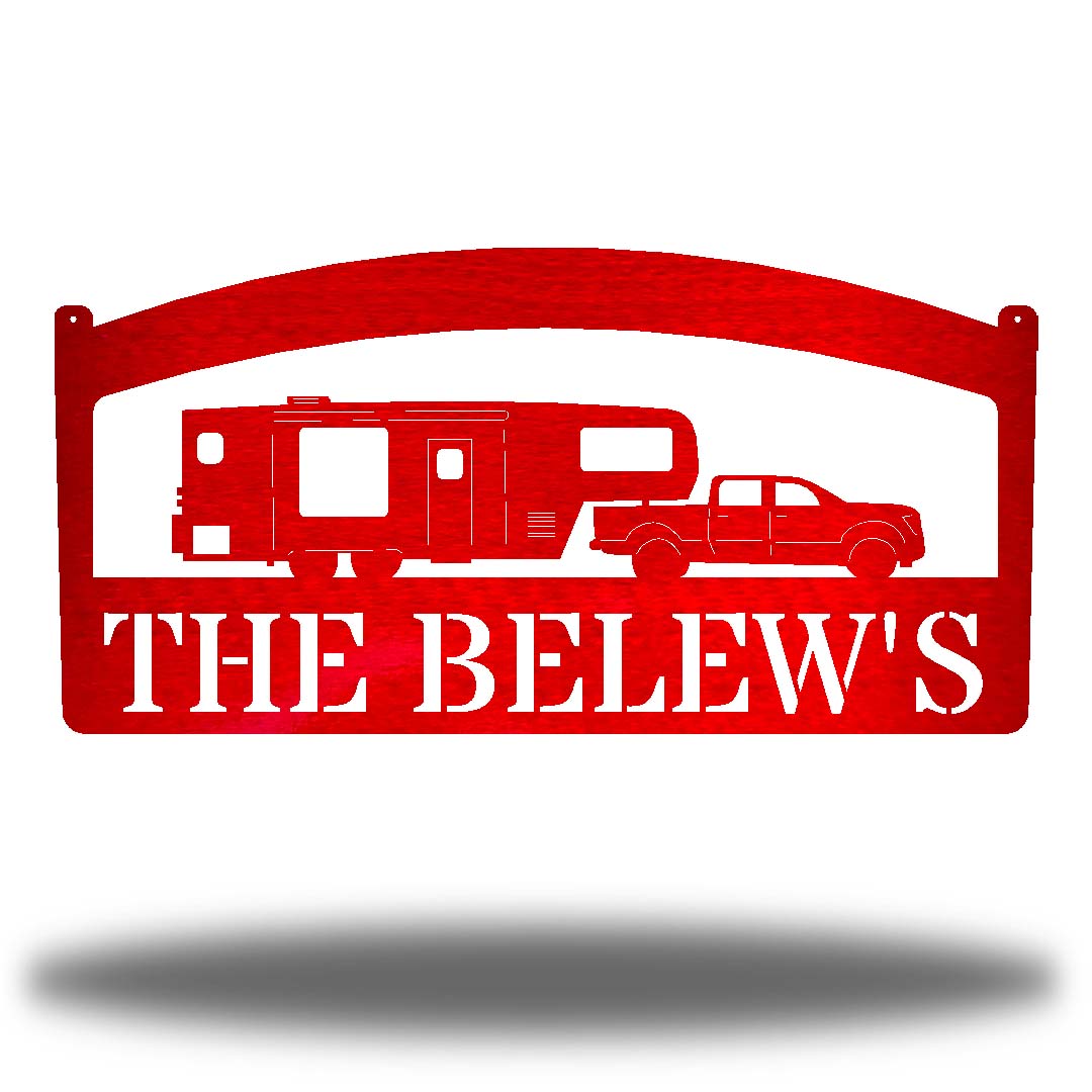 Riverside Designs-Camper Monogram-Metal Wall Art Décor