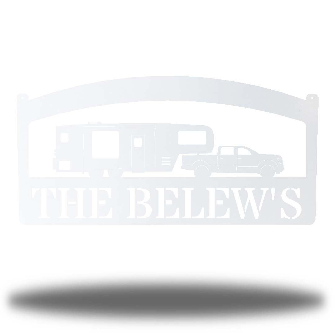 Riverside Designs-Camper Monogram-Metal Wall Art Décor