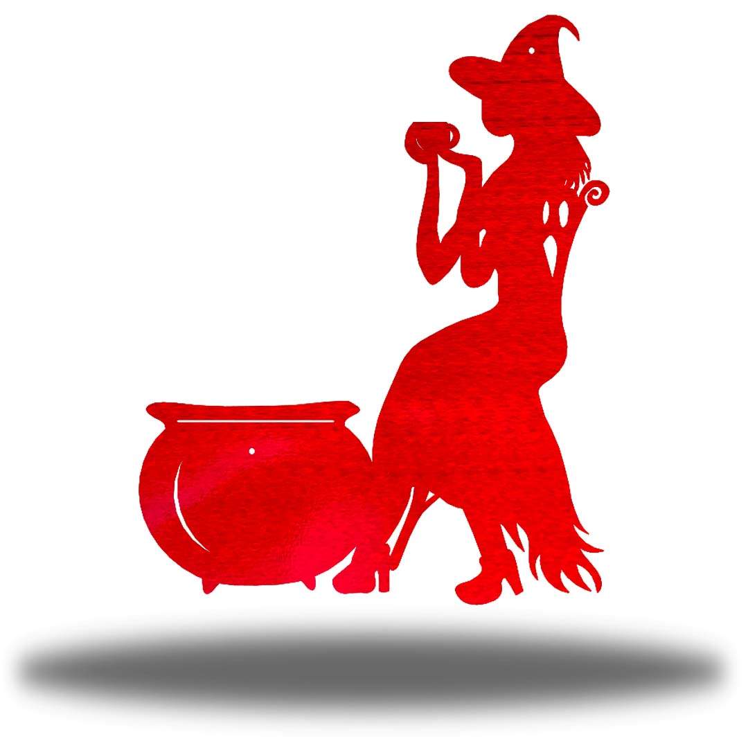 Riverside Designs-Cauldron Witch-Metal Wall Art Décor