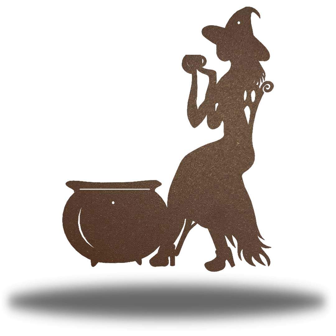 Riverside Designs-Cauldron Witch-Metal Wall Art Décor