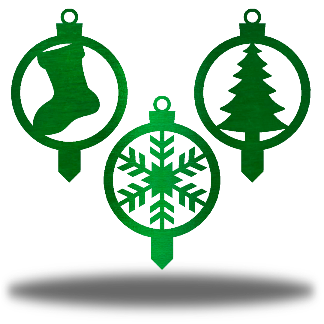 Riverside Designs-Christmas Ornament Stake Bundle-Metal Wall Art Décor