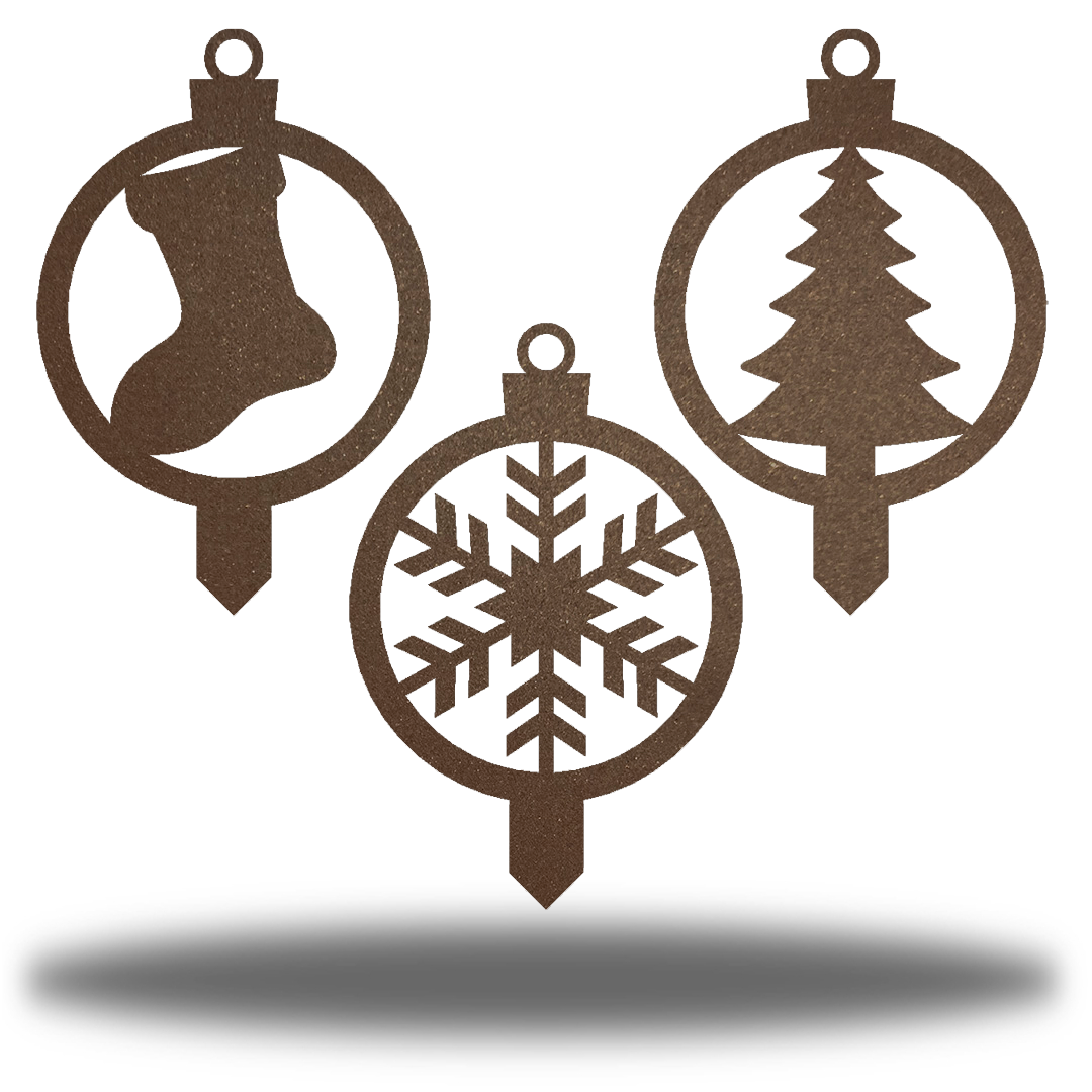 Riverside Designs-Christmas Ornament Stake Bundle-Metal Wall Art Décor