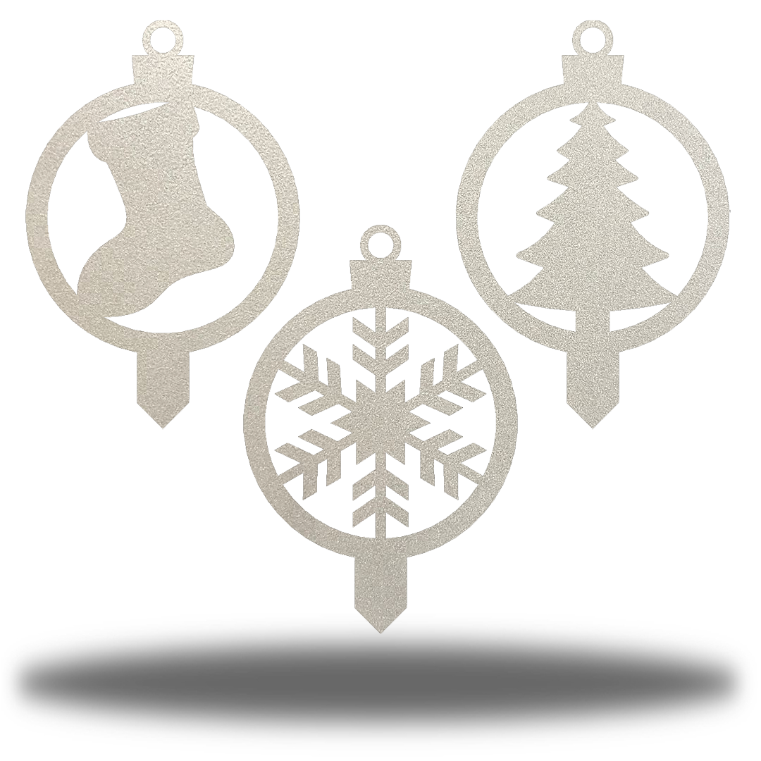 Riverside Designs-Christmas Ornament Stake Bundle-Metal Wall Art Décor