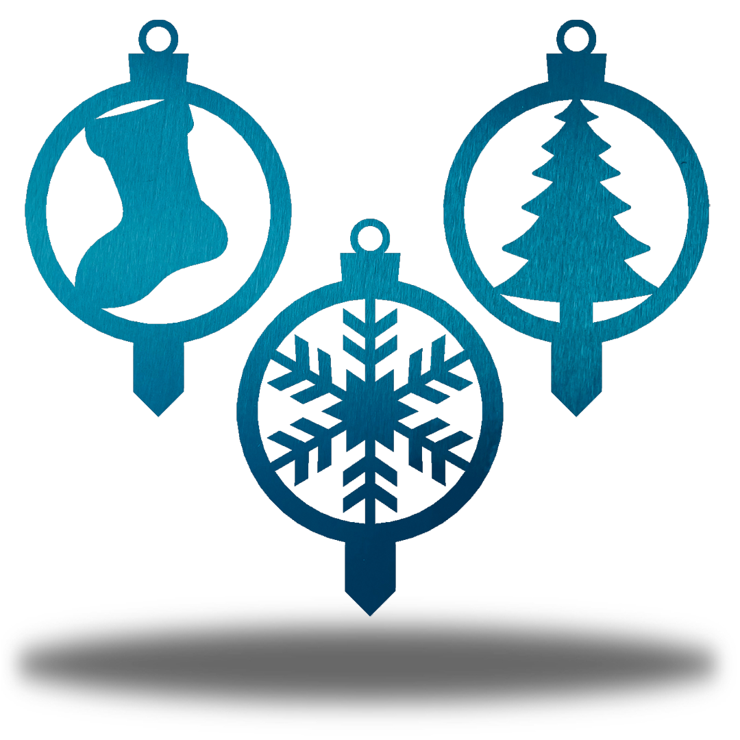 Riverside Designs-Christmas Ornament Stake Bundle-Metal Wall Art Décor