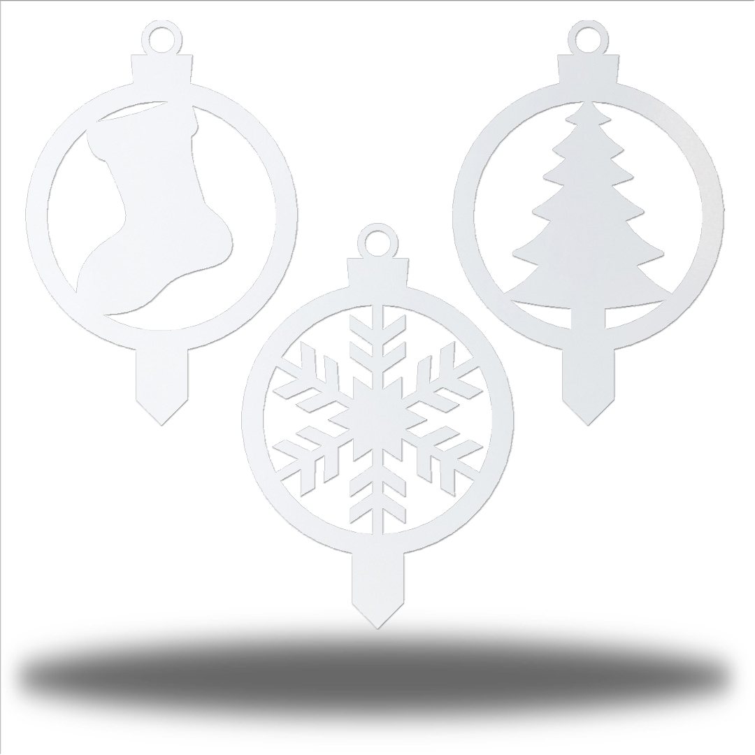 Riverside Designs-Christmas Ornament Stake Bundle-Metal Wall Art Décor