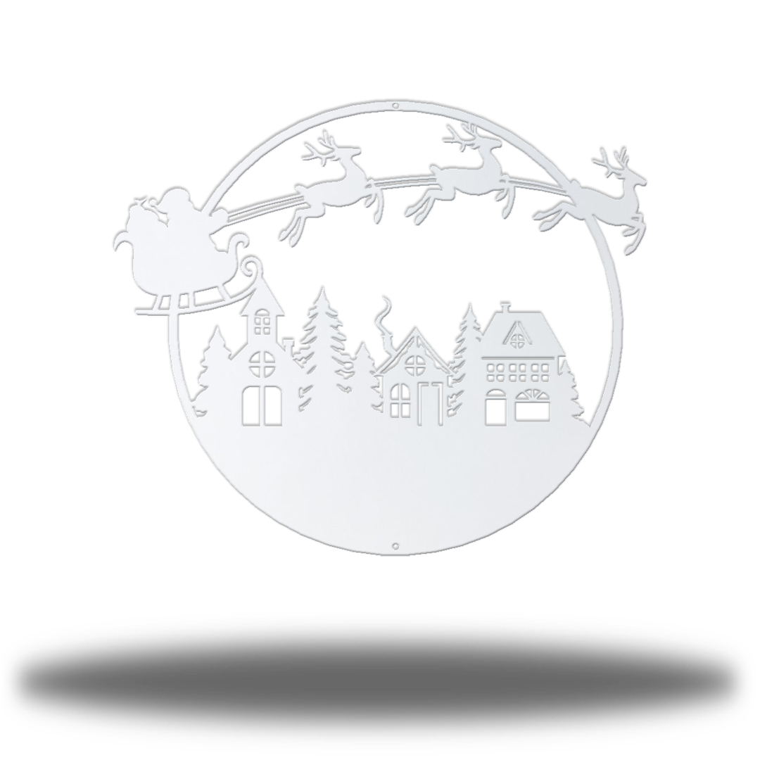 Riverside Designs-Christmas Scene-Metal Wall Art Décor
