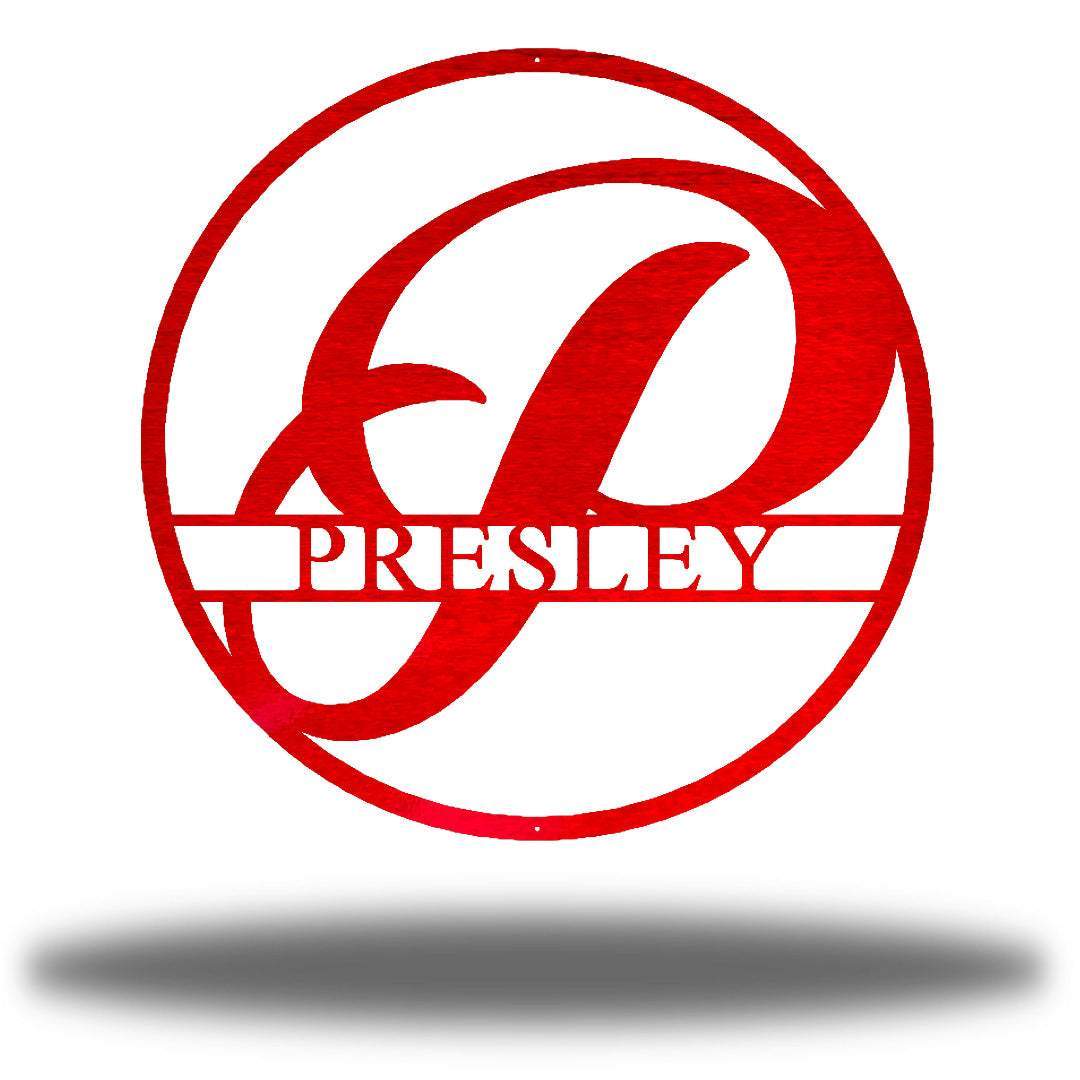 Riverside Designs-Circle Monogram-Metal Wall Art Décor