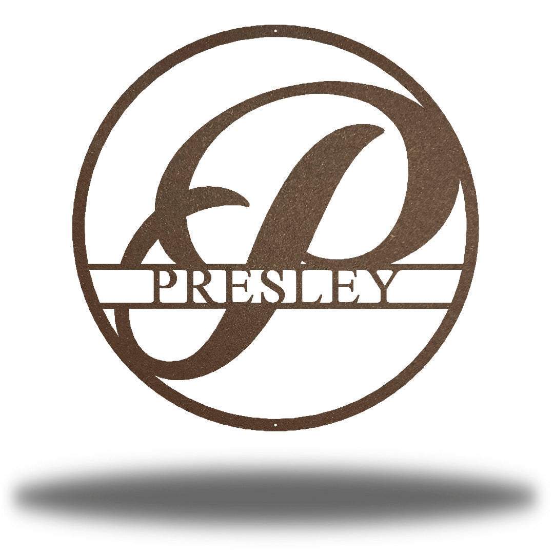 Riverside Designs-Circle Monogram-Metal Wall Art Décor