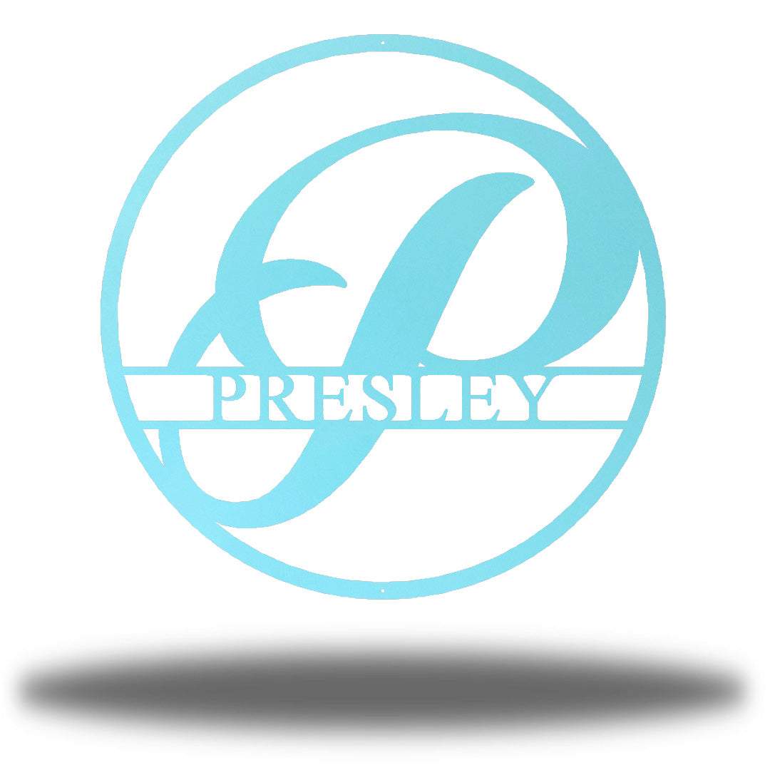 Riverside Designs-Circle Monogram-Metal Wall Art Décor