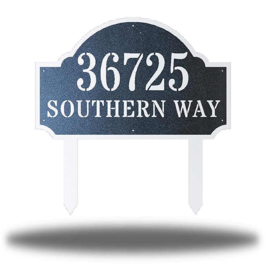 Riverside Designs-Coastal Deluxe Address Stake-Metal Wall Art Décor