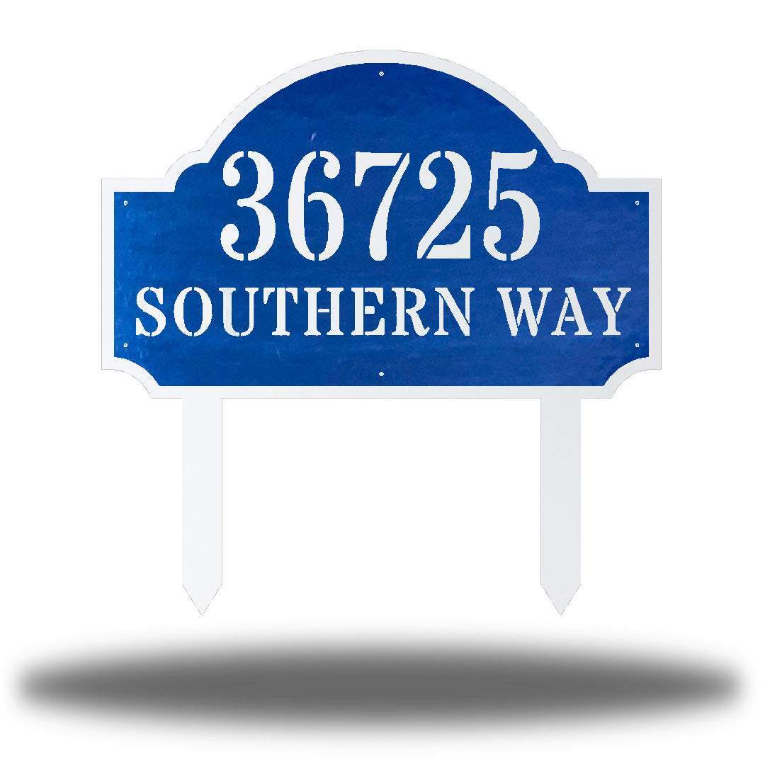 Riverside Designs-Coastal Deluxe Address Stake-Metal Wall Art Décor