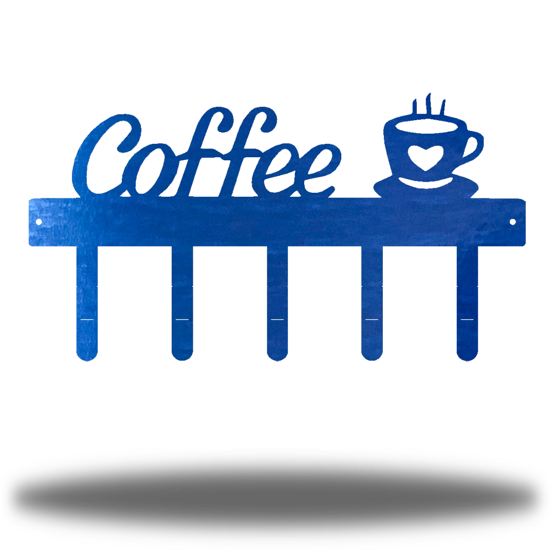 Riverside Designs-Coffee Cup Hanging Rack-Metal Wall Art Décor