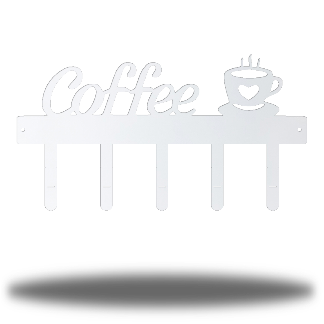 Riverside Designs-Coffee Cup Hanging Rack-Metal Wall Art Décor