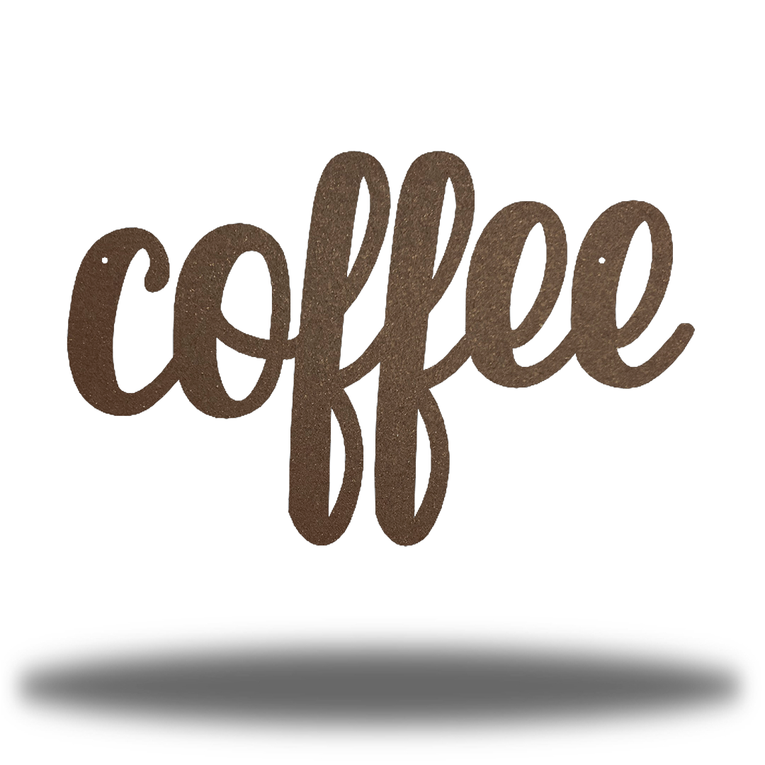 Riverside Designs-Coffee Word-Metal Wall Art Décor