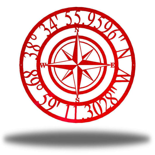 Riverside Designs-Compass Monogram-Metal Wall Art Décor