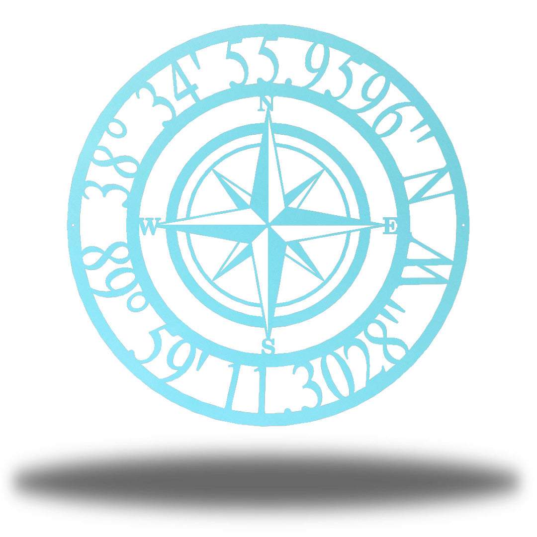 Riverside Designs-Compass Monogram-Metal Wall Art Décor