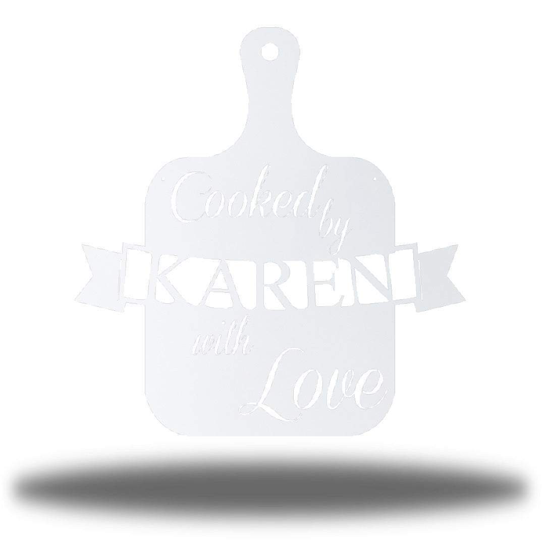 Riverside Designs-Cooked With Love Monogram-Metal Wall Art Décor