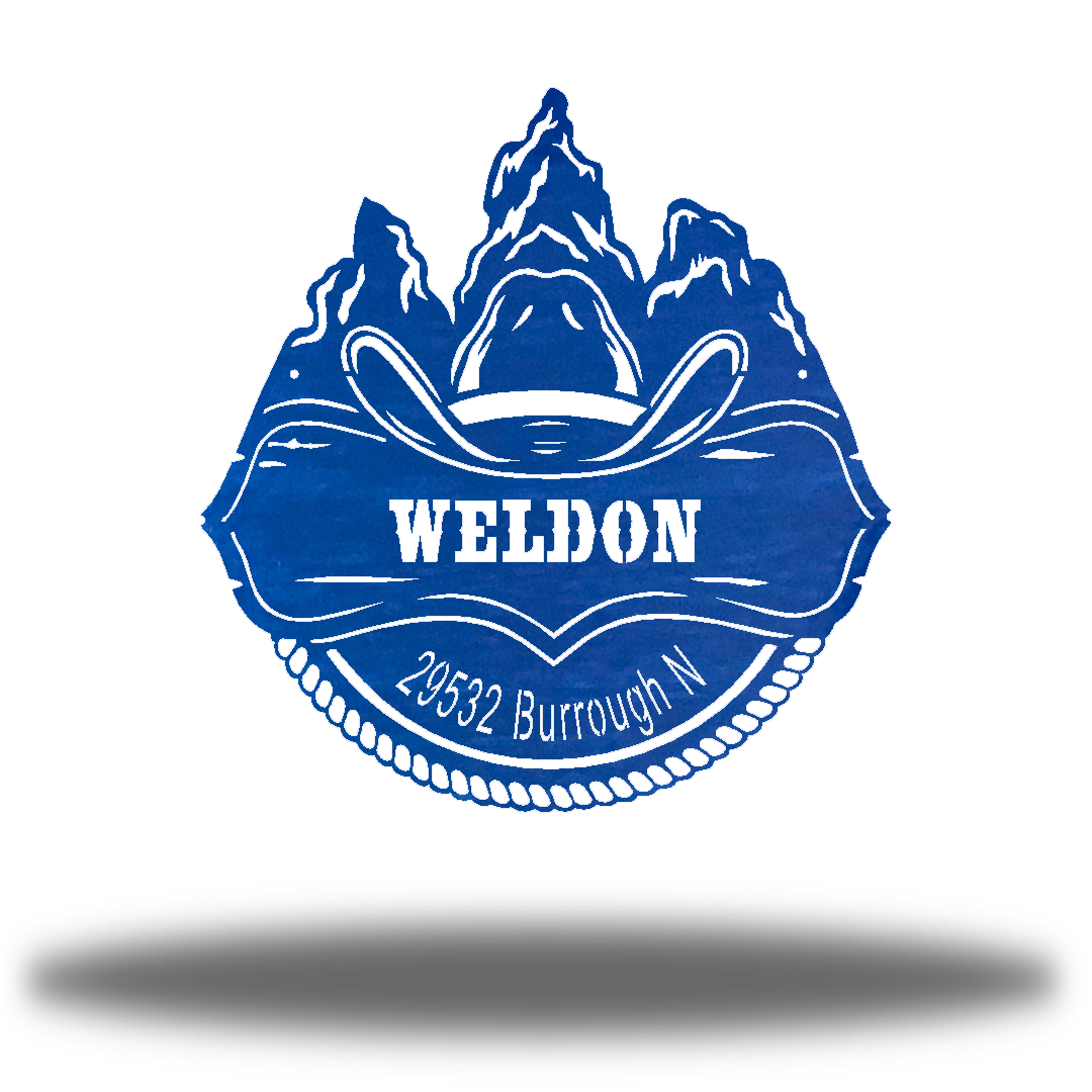 Riverside Designs-Cowboy Monogram-Metal Wall Art Décor