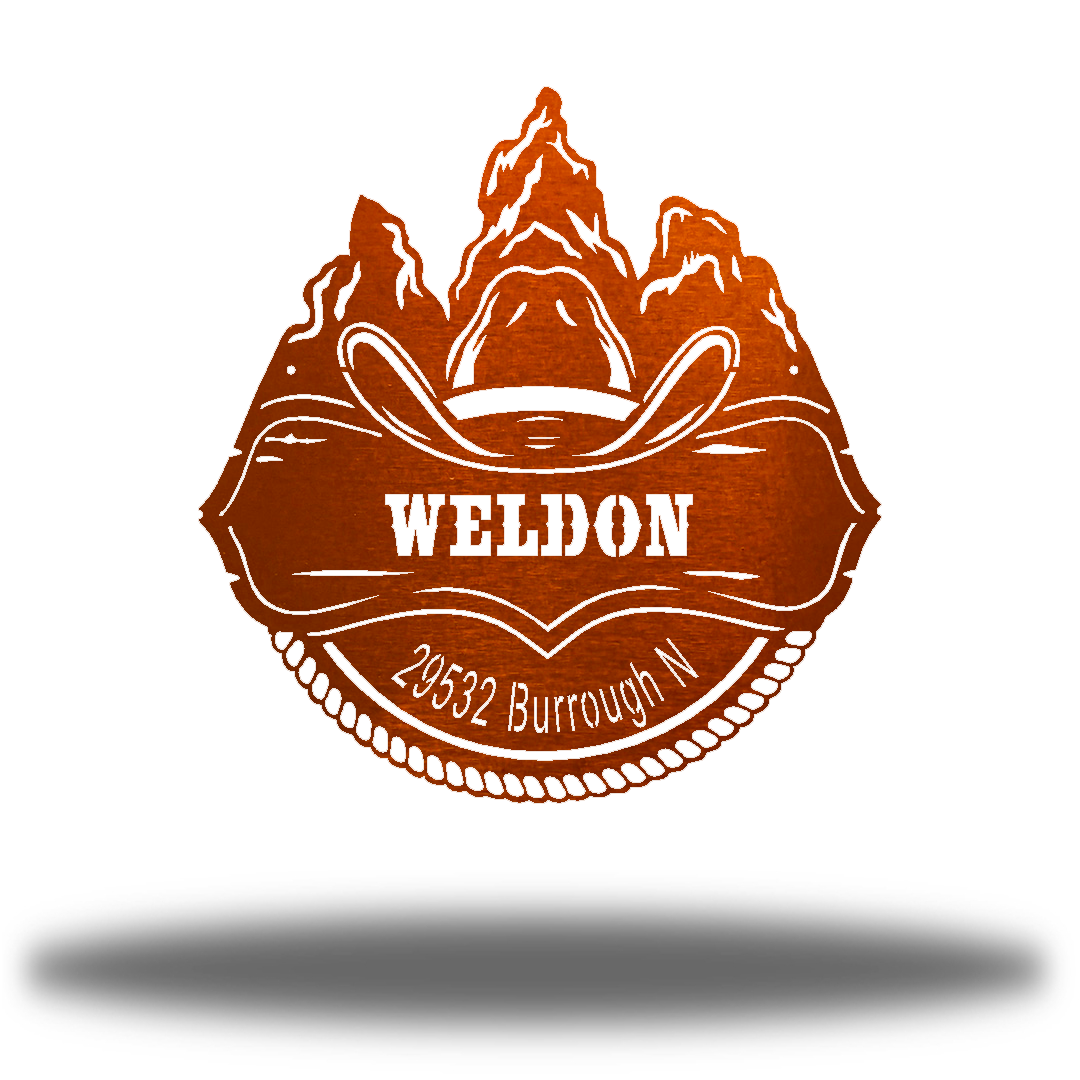 Riverside Designs-Cowboy Monogram-Metal Wall Art Décor