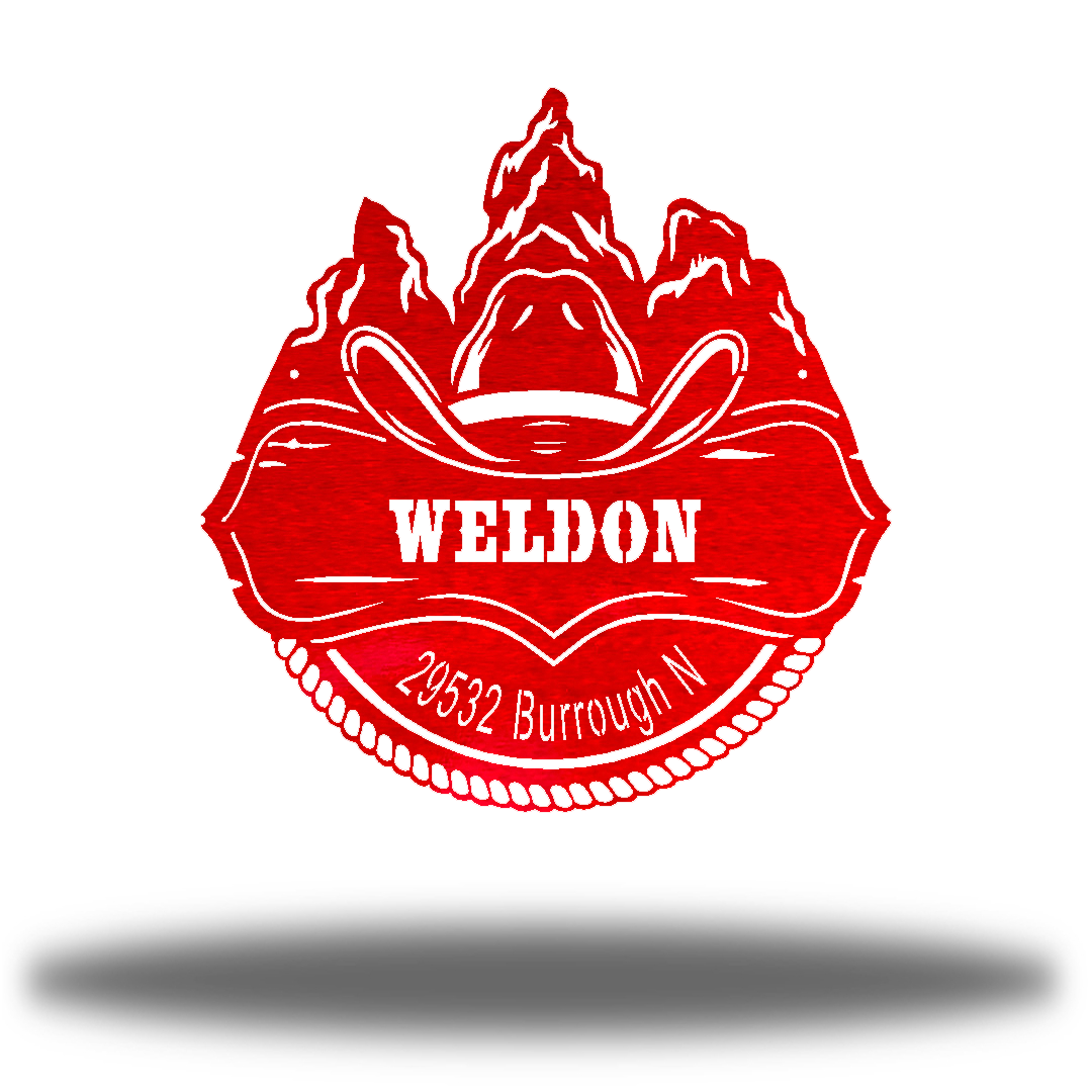 Riverside Designs-Cowboy Monogram-Metal Wall Art Décor