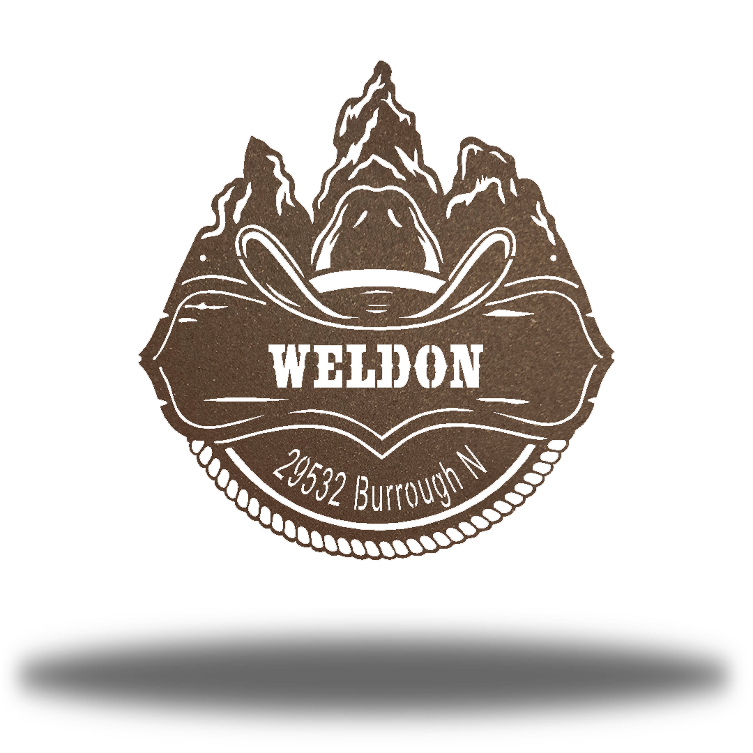 Riverside Designs-Cowboy Monogram-Metal Wall Art Décor