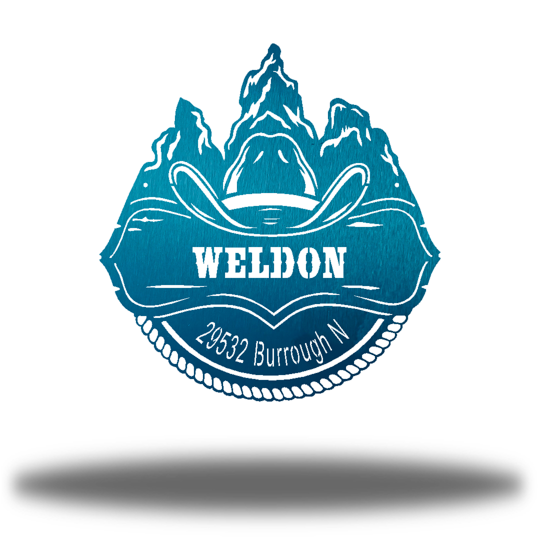 Riverside Designs-Cowboy Monogram-Metal Wall Art Décor