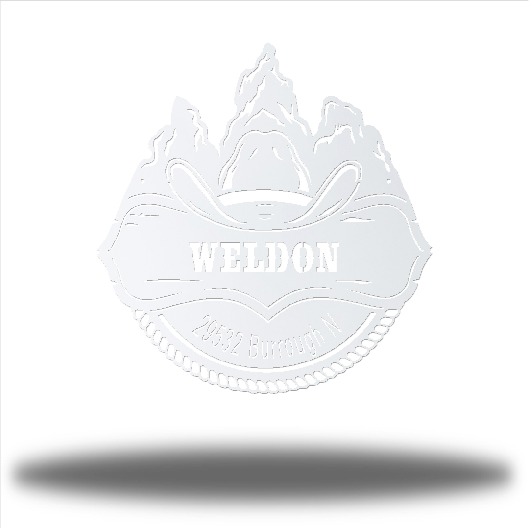 Riverside Designs-Cowboy Monogram-Metal Wall Art Décor