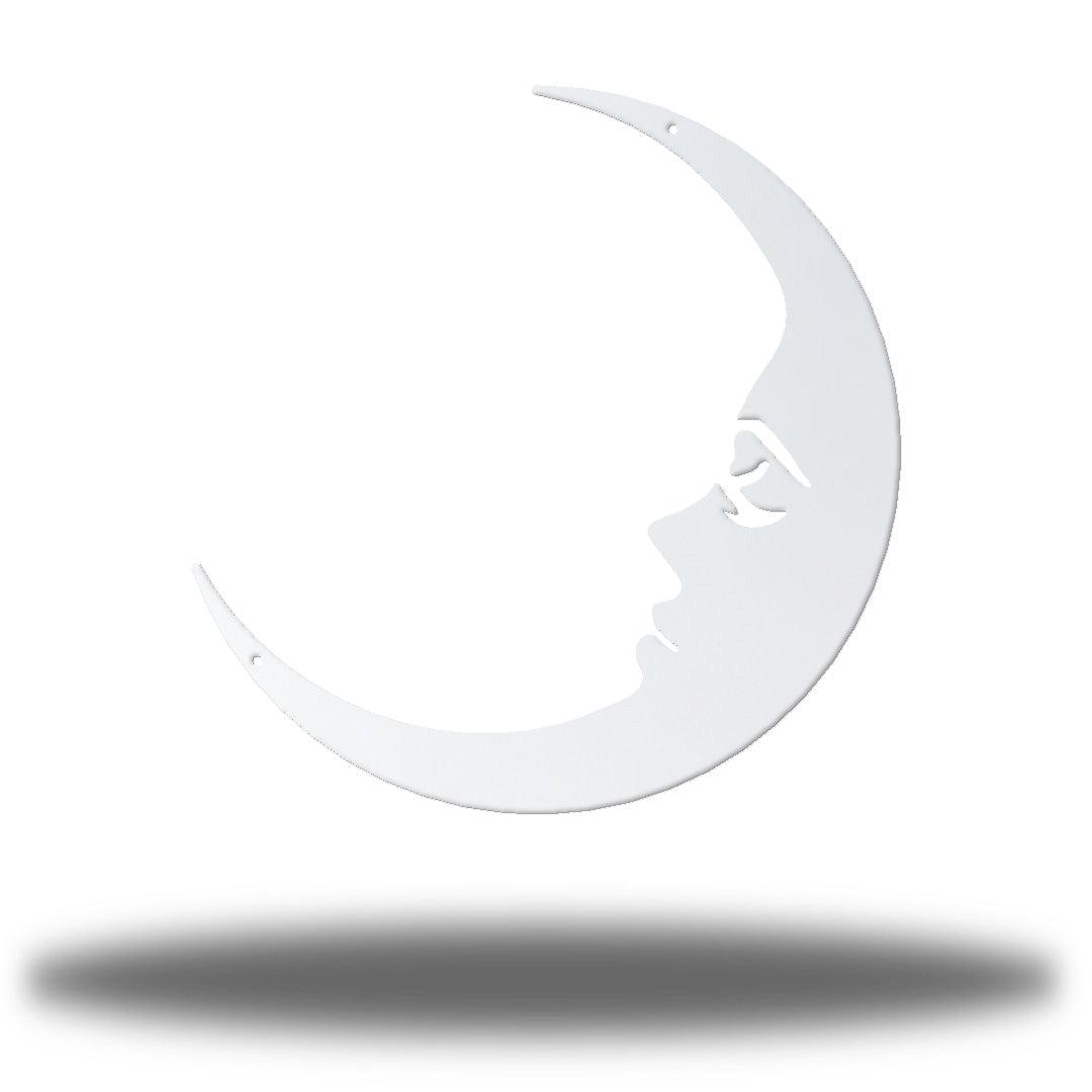 Riverside Designs-Crescent Moon Face-Metal Wall Art Décor