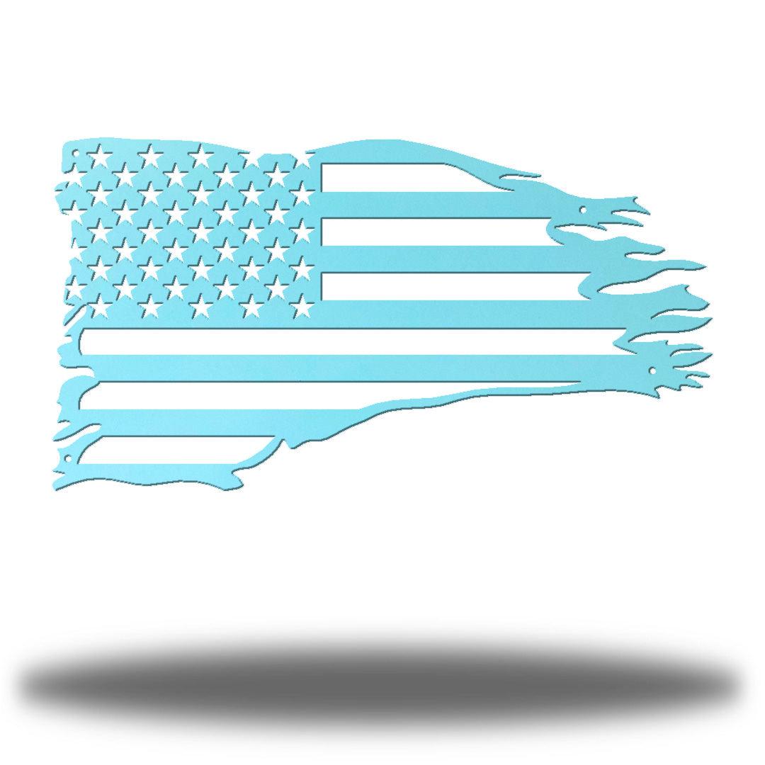 Riverside Designs-Distressed American Flag-Metal Wall Art Décor