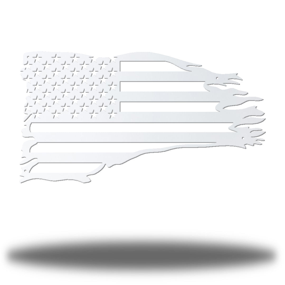 Riverside Designs-Distressed American Flag-Metal Wall Art Décor