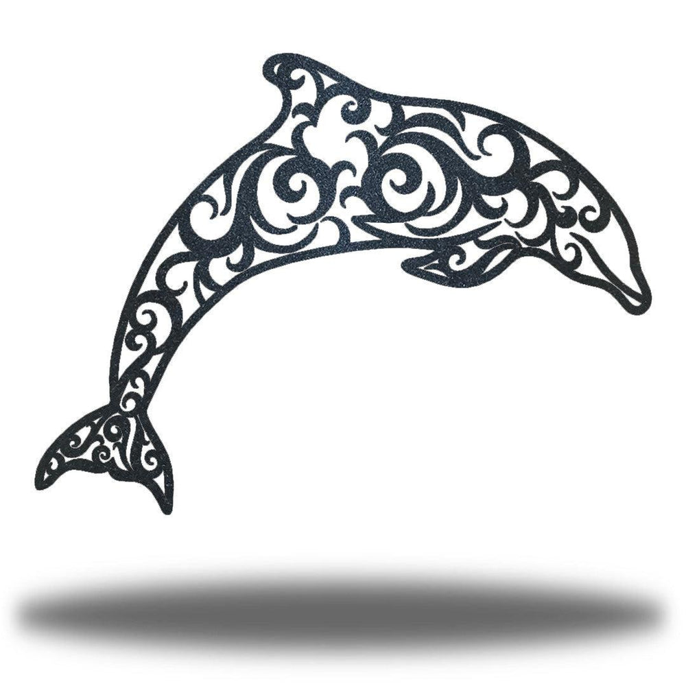 Riverside Designs-Dolphin Swirl-Metal Wall Art Décor