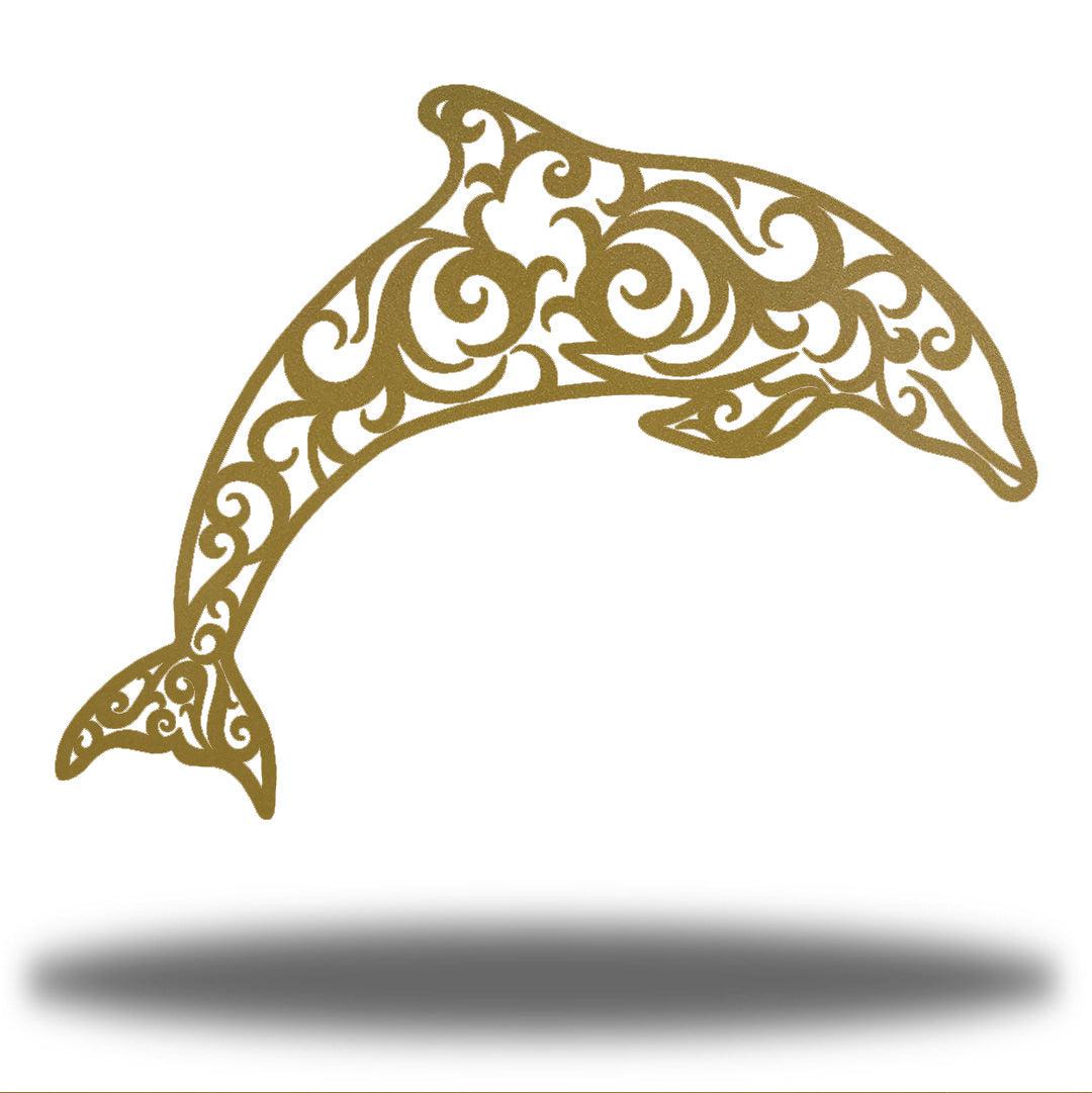 Riverside Designs-Dolphin Swirl-Metal Wall Art Décor