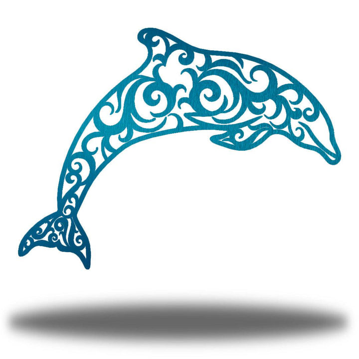 Riverside Designs-Dolphin Swirl-Metal Wall Art Décor