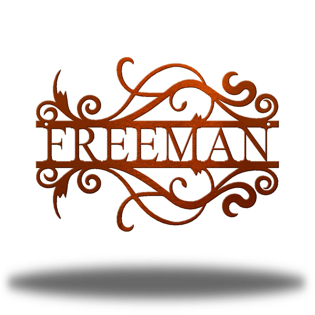 Elegant Split Monogram