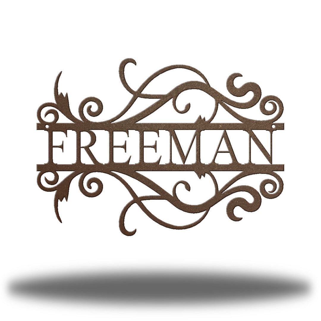 Elegant Split Monogram