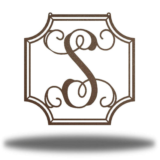 Riverside Designs-Fancy Vine Monogram-Metal Wall Art Décor