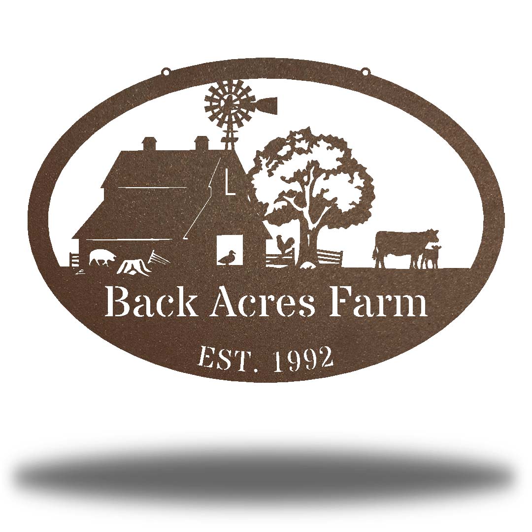 Riverside Designs-Farm Monogram-Metal Wall Art Décor