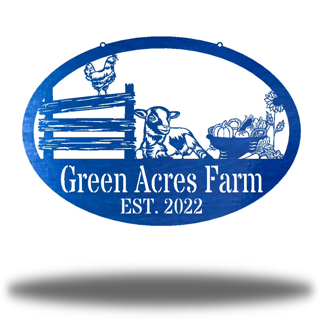 Riverside Designs-Farmstead Monogram-Metal Wall Art Décor