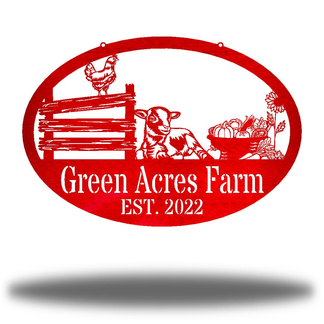 Riverside Designs-Farmstead Monogram-Metal Wall Art Décor